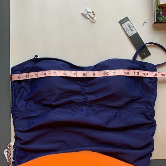 Nicole Miller Swim Dress Navy Women’s Large - Picture 5 of 11